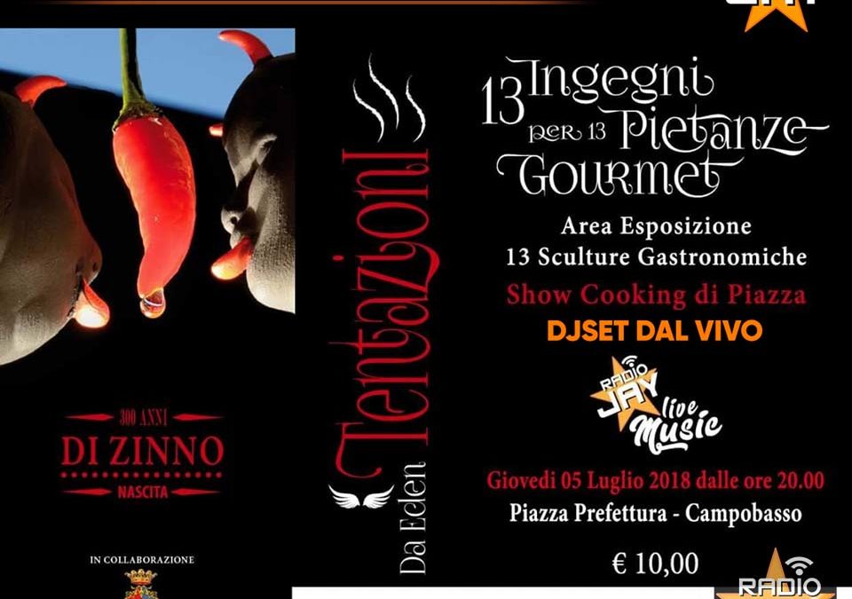 RADIOJAY COOKING SHOW CORIOLIS CAMPOBASSO ITALY ! 5 Luglio 2018